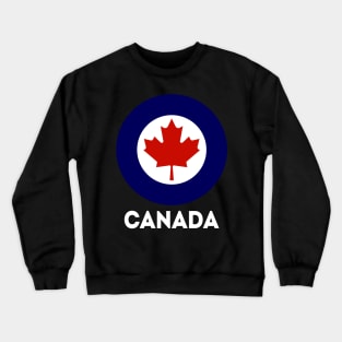 Canadian RCAF Military Roundel, Royal Canadian Air Force. Crewneck Sweatshirt